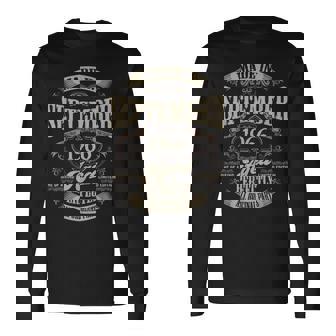 ヴィンテージ還暦伝説 1966年9月 60歳の贈り物 長袖Tシャツ - Kawaiitshirt