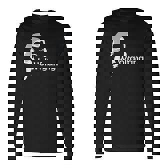 ヴォルフガング・モーツァルト クラシック音楽作曲家 教師 学生 長袖Tシャツ - Kawaiitshirt