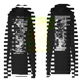 世界に挑んだヴィンテージクラシックホラーモンスター 長袖tシャツ 長袖Tシャツ - Kawaiitshirt