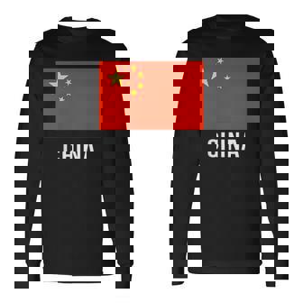 中国国旗シャツ 長袖Tシャツ - Kawaiitshirt