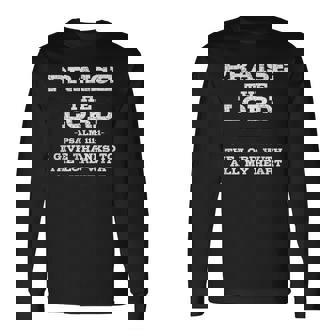 主を賛美する聖書の言葉 長袖Tシャツ - Kawaiitshirt