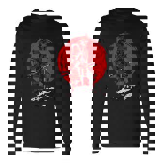 侍 戦国武将 武士道 サムライ 東京 ジャパン カタナ 長袖Tシャツ - Kawaiitshirt