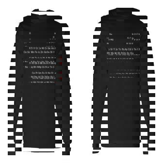 元素周期表 元素記号 理科 物理 数学 数式 公式 化学式 サイエンス おもしろ メンズ キッズ おしゃれ 黒 元素 長袖tシャツ 長袖Tシャツ - Kawaiitshirt