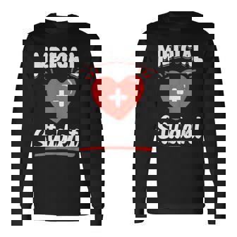 医学生 研究 大学 医学部 医学生 長袖Tシャツ - Kawaiitshirt