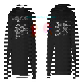 医療従事者のためのヒト腎臓の解剖学 長袖Tシャツ - Kawaiitshirt