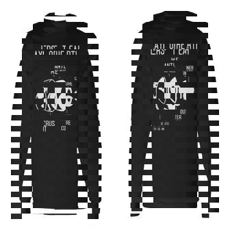 地殻、地球の層、地質、科学 長袖Tシャツ - Kawaiitshirt