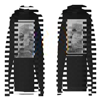 垂れ耳うさぎのレトロ写真 長袖Tシャツ - Kawaiitshirt