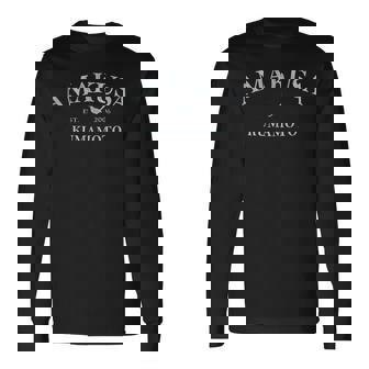 天草ジャパン 天草熊本ジャパングラフィックプリント 長袖Tシャツ - Kawaiitshirt