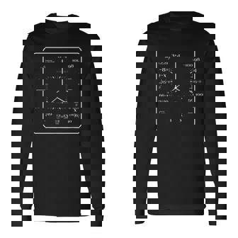 学校 時計 時間 算数 時計 数学者 式 算数 長袖Tシャツ - Kawaiitshirt