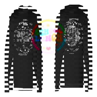 学校給食補佐官 フードサービスクルーヘルパースクワッド 長袖Tシャツ - Kawaiitshirt