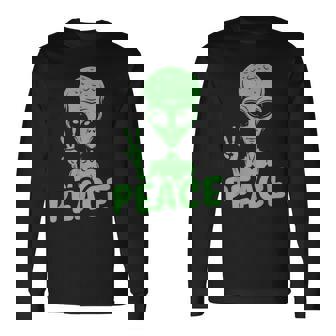 宇宙人 平和 Ufo 変な宇宙人 長袖Tシャツ - Kawaiitshirt