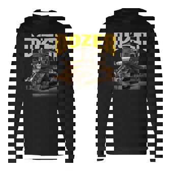 完璧な重機ブルドーザーtシャツ 長袖Tシャツ - Kawaiitshirt