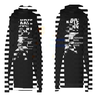 少年空手 キッズ空手ファイター格闘技 長袖tシャツ 長袖Tシャツ - Kawaiitshirt