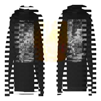 幻影ギュスターヴ・モロー不気味なホラー絵画アート 長袖Tシャツ - Kawaiitshirt