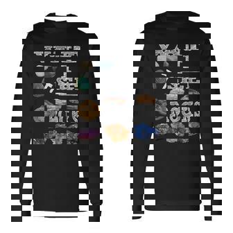 待って、Iee Rocks Rockhound Geology Rock Collection 長袖Tシャツ - Kawaiitshirt