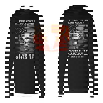 性別が混乱したら牛の乳を搾りに行け、アメリカ人 長袖Tシャツ - Kawaiitshirt