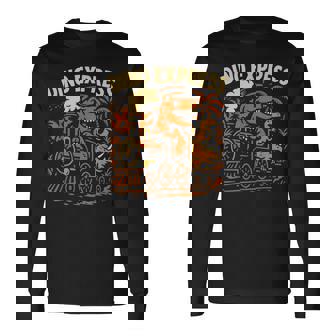 恐竜 エクスプレス 漫画 電車 恐竜 男の子 長袖Tシャツ - Kawaiitshirt