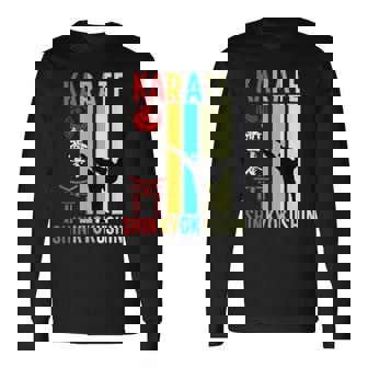 新極真 空手 緑健二 トレーニング いちげき きゅう 長袖Tシャツ - Kawaiitshirt