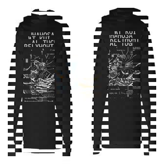 日本 大波動物理学 北斎 水 動き 数学 科学 長袖tシャツ 長袖Tシャツ - Kawaiitshirt