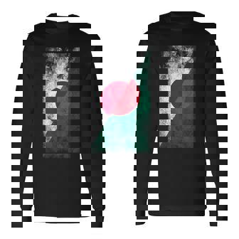 日本とバングラデシュの旗 日本のバングラデシュ 長袖Tシャツ - Kawaiitshirt