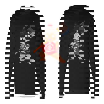 日本の民俗 金太郎 長袖Tシャツ - Kawaiitshirt