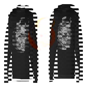 日本の般若マスク 能面 悪魔 鬼 タトゥー 入れ墨 長袖Tシャツ - Kawaiitshirt