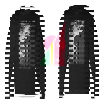 日本バヌアツ国旗 日本のバヌアツ。 長袖Tシャツ - Kawaiitshirt