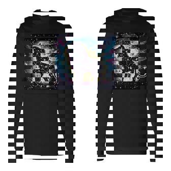 星柄 動物 天体 長袖Tシャツ - Kawaiitshirt