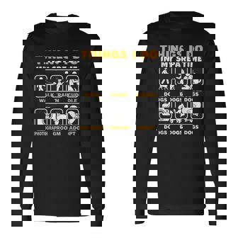 暇なときにすること犬を飼っている子犬、ペット 長袖Tシャツ - Kawaiitshirt