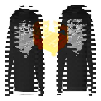 柴犬 将棋 イヌ 面白いtシャツ おもしろ 面白い 服 グッズ ネタ ウケ狙い メンズ 棋士 おもしろグッズ 長袖tシャツ 長袖Tシャツ - Kawaiitshirt