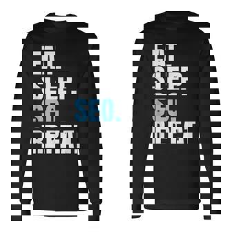 検索エンジン最適化 Eatleepeo Repeateo 長袖Tシャツ - Kawaiitshirt