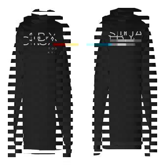 渋谷東京ジャパン レトロデザイン 長袖Tシャツ - Kawaiitshirt