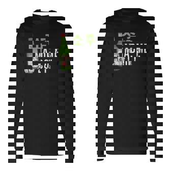 焼酎は私にそれをさせましたハングル韓国で面白い韓国の飲み物 長袖Tシャツ - Kawaiitshirt