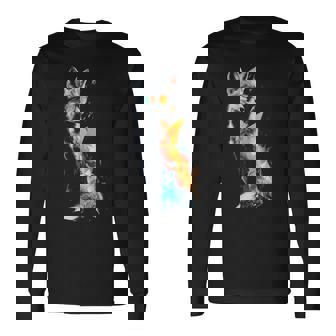 狐 長袖tシャツ 長袖Tシャツ - Kawaiitshirt