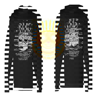 猫 エジプトファラオ 歴史家 考古学者 長袖Tシャツ - Kawaiitshirt