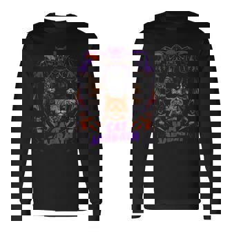 猫 安息日 猫 ヘビー ロック バンド パロディ 長袖Tシャツ - Kawaiitshirt