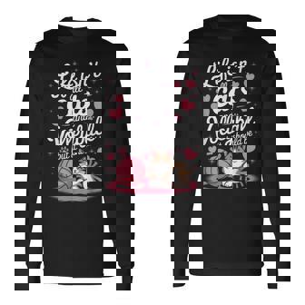 猫とバレーボール 面白いバレーボール 長袖Tシャツ - Kawaiitshirt