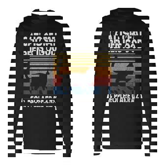 猫は素晴らしい ビールは美味しい、そして人々はクレイジー ビルマ猫 長袖Tシャツ - Kawaiitshirt