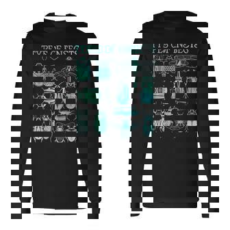 生物学 甲虫の種類 昆虫愛好家 長袖Tシャツ - Kawaiitshirt