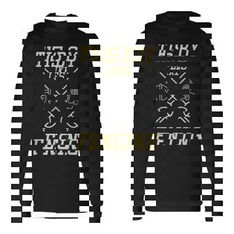 男の子はフェンシングが好き スポーツ 趣味 フェンシング 長袖Tシャツ - Kawaiitshirt