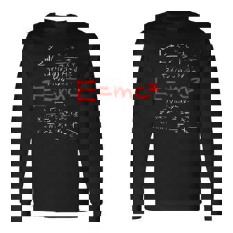 相対性理論 E Mc2 理論式 物理学研究 長袖Tシャツ - Kawaiitshirt