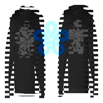 福岡県特殊旗 シンボル 日本 九州 長袖Tシャツ - Kawaiitshirt