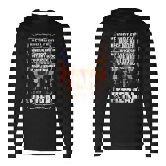 私たちは戦わなかった 私たちは愛しました 退役軍人 アメリカの旗 愛国的 長袖tシャツ 長袖Tシャツ - Kawaiitshirt