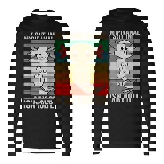 私のスピリットアニマルはウーパールーパーかわいいアホロートルキッズ 長袖Tシャツ - Kawaiitshirt