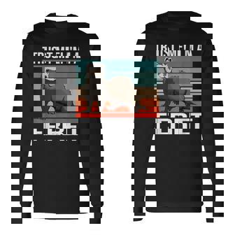 私はフェレット ハロウィン ペットオーナー フェレット 長袖Tシャツ - Kawaiitshirt