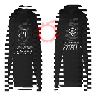 私は愚かさを癒すことができない-学者面白いミーム 長袖Tシャツ - Kawaiitshirt