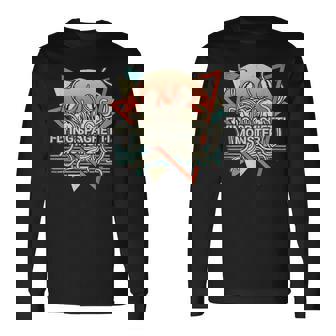 空飛ぶスパゲッティモンスター Fsm パスタファリアンレトロ 長袖Tシャツ - Kawaiitshirt