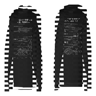 米ステルス機b2の設計図 長袖Tシャツ - Kawaiitshirt