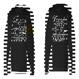 結婚40周年記念アパレル カップル 夫 妻 40 長袖Tシャツ - Kawaiitshirt