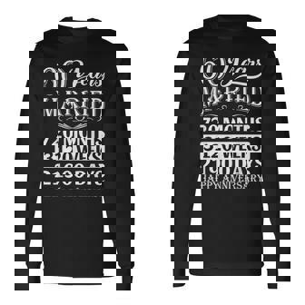 結婚60年-結婚60周年おめでとう 長袖Tシャツ - Kawaiitshirt